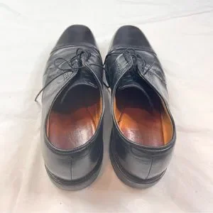 ALLEN EDMONDS 3912 Sz 9.5B Black Leather Cap-Toe Oxford MADE IN USA L080922 J 75 Jump Men main image 4